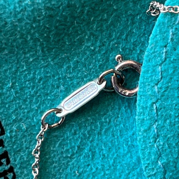 Vintage Tiffany & Co C Padlock Charm w/ Chain - Picture 5 of 13